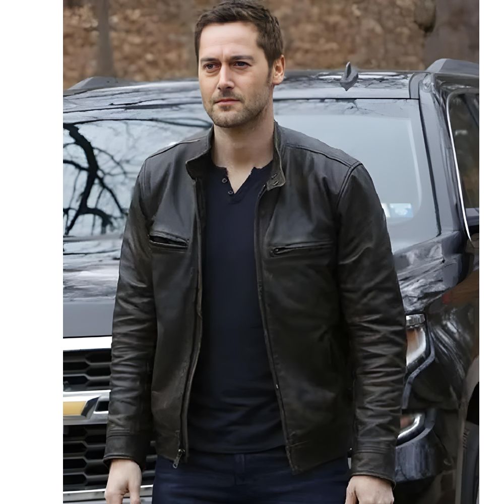 The Blacklist Tom Keen Leather Jacket Ryan Eggold Black Jacket