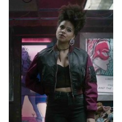 Deadpool 2 Domino (Zazie Beetz) Bomber Jacket Deadpool 2 Domino (Zazie Beetz) Bomber Jacket
