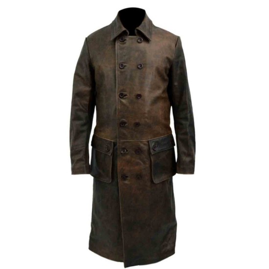 Frontier Declan Harp (Jason Momoa) Leather Trench Coat