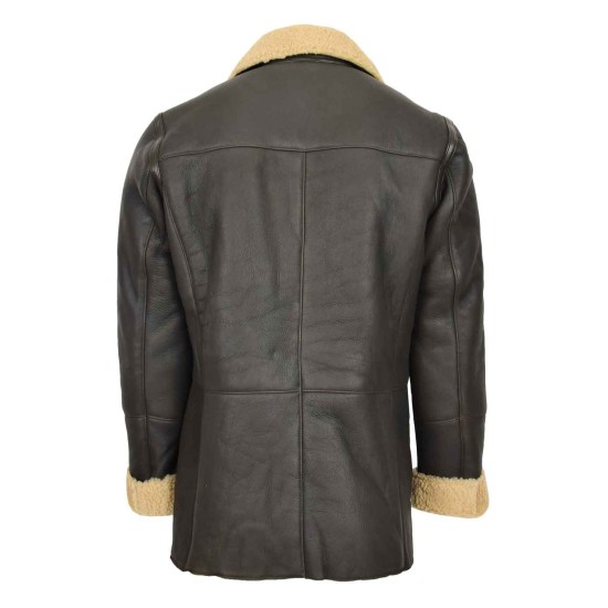 Men's Double Breasted Leather Jacket