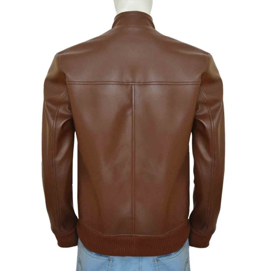 Ryan Reynolds Brown Leather Jacket