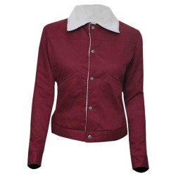 Stranger Things Natalia Dyer (Nancy Wheeler) Shearling Jacket Stranger Things Natalia Dyer (Nancy Wheeler) Shearling Jacket