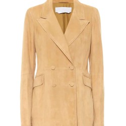Women's Light Brown Cotton Blazer Jacket Women's Light Brown Cotton Blazer Jacket
