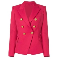 Women's Hot Pink Wool Blazer Jacket Women's Hot Pink Wool Blazer Jacket