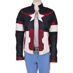 Avengers Age of Ultron Captain America (Chris Evans) Leather Jacket 