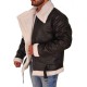 B3 Bomber Hooded Shearling Leather Jacket