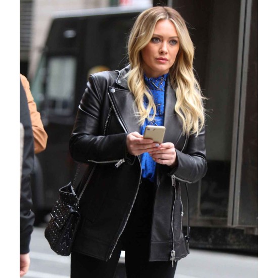 Younger Kelsey Peters (Hilary Duff) Leather Jacket