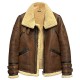 B3 Flight Aviator Bomber Fur Shearling Jacket