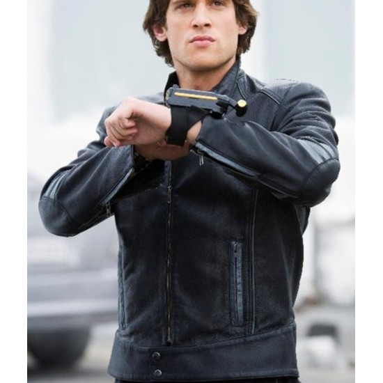 Power Rangers RPM Dillon (Dan Ewing) Black Leather Jacket