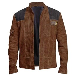 Solo A Star Wars Story Han Solo (Alden Ehrenreich) Leather Brown Jacket Solo A Star Wars Story Han Solo (Alden Ehrenreich) Leather Brown Jacket