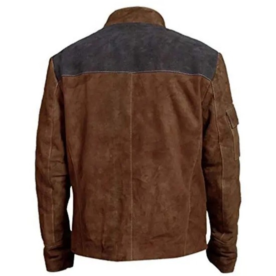 Solo A Star Wars Story Han Solo (Alden Ehrenreich) Leather Brown Jacket