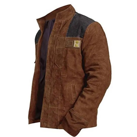 Solo A Star Wars Story Han Solo (Alden Ehrenreich) Leather Brown Jacket