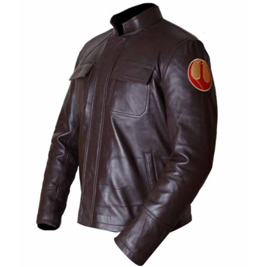 Star Wars The Last Jedi Poe Dameron (Oscar Isaac) Leather Jacket