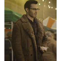 Superman and Lois Tyler Hoechlin (Clark Kent) Shearling Coat