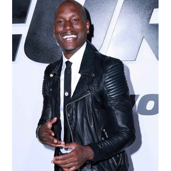 Fast and Furious 7 Roman Pearce (Tyrese Gibson) Leather Jacket