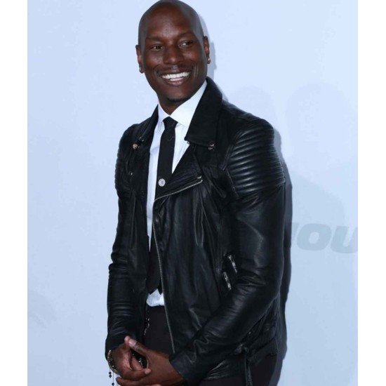 Fast and Furious 7 Roman Pearce (Tyrese Gibson) Leather Jacket