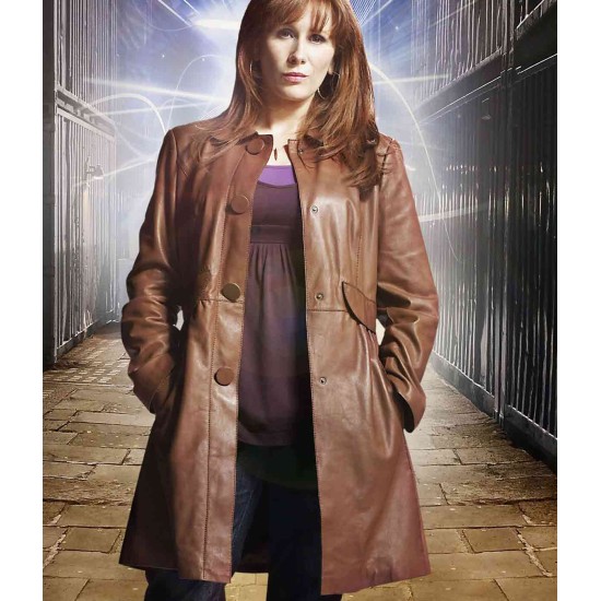 Doctor Who Catherine Tate (Donna Noble) Leather Coat