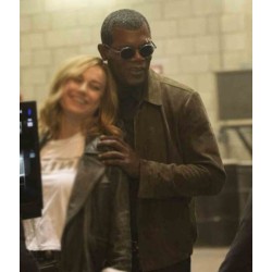 Captain Marvel Samuel L Jackson (Nick Fury) Leather Jacket Captain Marvel Samuel L Jackson (Nick Fury) Leather Jacket