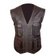 Jurassic World Owen (Chris Pratt) Brown Leather Vest