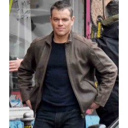 Jason Bourne (Matt Damon) Brown Leather Jacket Jason Bourne (Matt Damon) Brown Leather Jacket