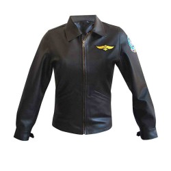 Top Gun Charlotte Charlie (Kelly McGillis) Bomber Leather Jacket Top Gun Charlotte Charlie (Kelly McGillis) Bomber Leather Jacket