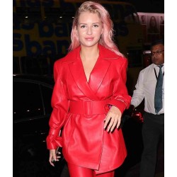 Lottie Moss London Beatrice Leather Peacoat