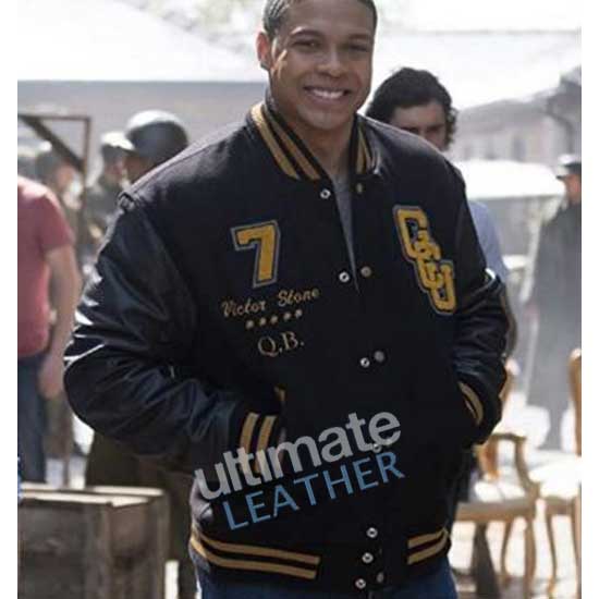 Justice League Cyborg Ray Fisher (Victor Stone) Black Wool Jacket