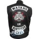 Mayans M.C. Clayton Cardenas (Angel Reyes) Black Leather Vest