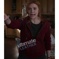 WandaVision Elizabeth Olsen (Wanda Maximoff) Red Hoodie WandaVision Elizabeth Olsen (Wanda Maximoff) Red Hoodie