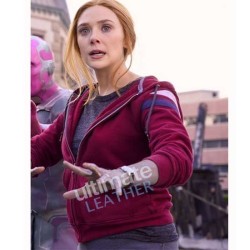WandaVision Elizabeth Olsen (Wanda Maximoff) Red Hoodie WandaVision Elizabeth Olsen (Wanda Maximoff) Red Hoodie