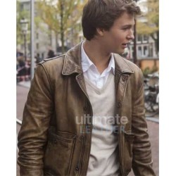 The Fault in Our Stars Ansel Elgort (Gus) Leather Jacket