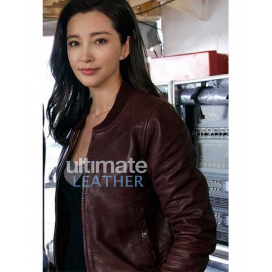 The Meg (Suyin) Bingbing Li Brown Leather Jacket