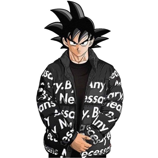 Dragon Ball Z Goku Drip Puffer Jacket