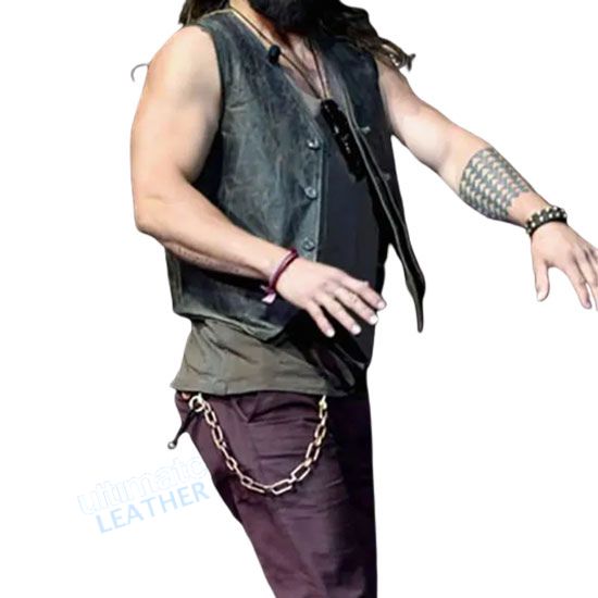 Justice League Jason Momoa (Aquaman) Leather Vest