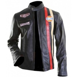 Gulf Le Mans Steve Mcqueen Leather Jacket