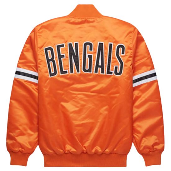 Bengals Orange Satin Starter Jacket