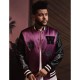 The Weeknd H&M Purple Varsity Bomber Jacket