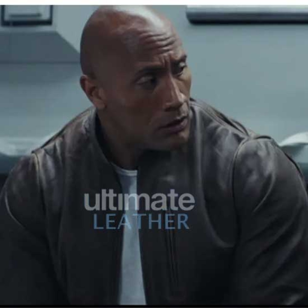 Buy Dwayne Johnson Rampage Leather Jacket Davis Okoye Outfit