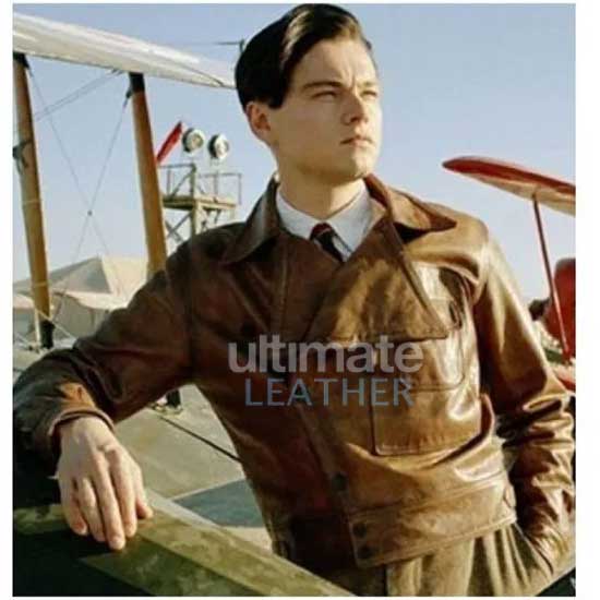 The Aviator Leonardo DiCaprio (Howard Hughes) Leather Jacket