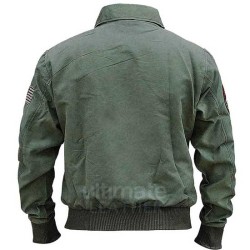 Men's Green Military Flight Bomber Jacket