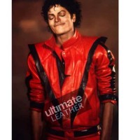 Michael jackson red jacket black deals pants