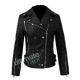 Women's kiki Black Leather Jacket