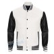 Men's Bomber Varsity Black and White Jacket