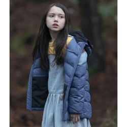 M3GAN Violet Mcgraw (Cady) Blue Puffer Hooded Jacket M3GAN Violet Mcgraw (Cady) Blue Puffer Hooded Jacket