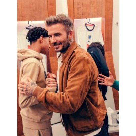 Save Our Squad David Beckham Leather Jacket