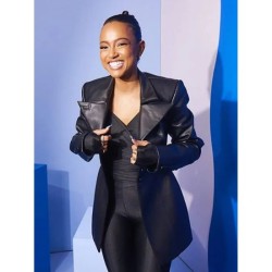 Divinity Karrueche Tran (Nikita) Black Leather Coat
