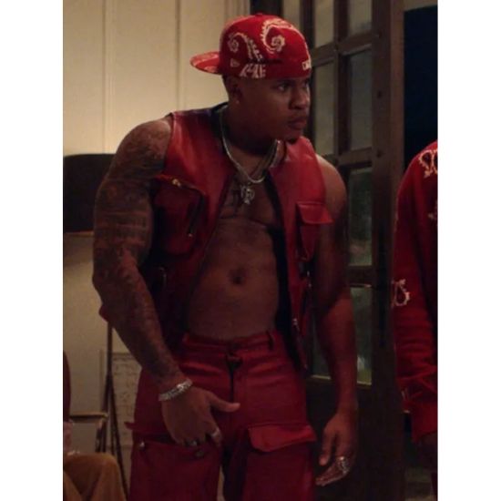 House Party Rotimi (Guile) Red Vest