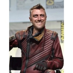 Guardians of the Galaxy 3 Sean Gunn (Kraglin) Maroon Jacket