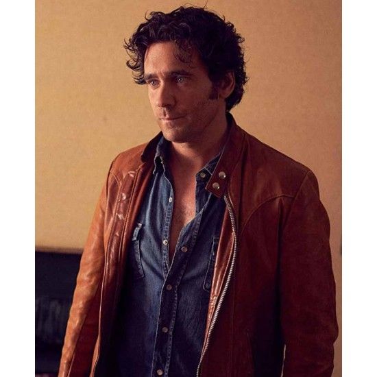 Caught Allan Hawco (David Slaney) Brown Leather Jacket