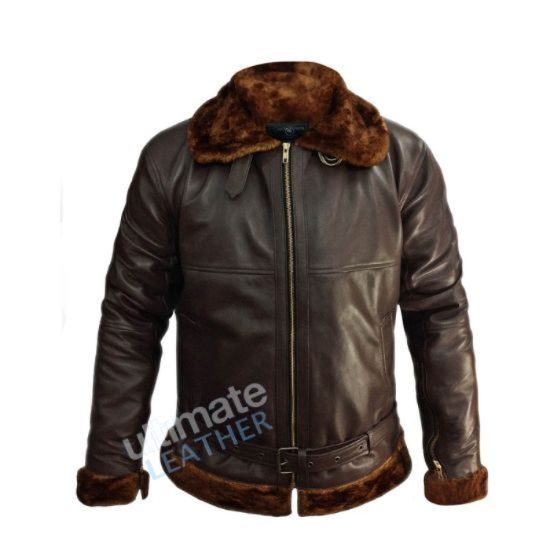 Men's Aviator B3 Bomber Sherling Leather Jacket